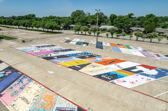 Richardson Richardson High School senior parking spaces.