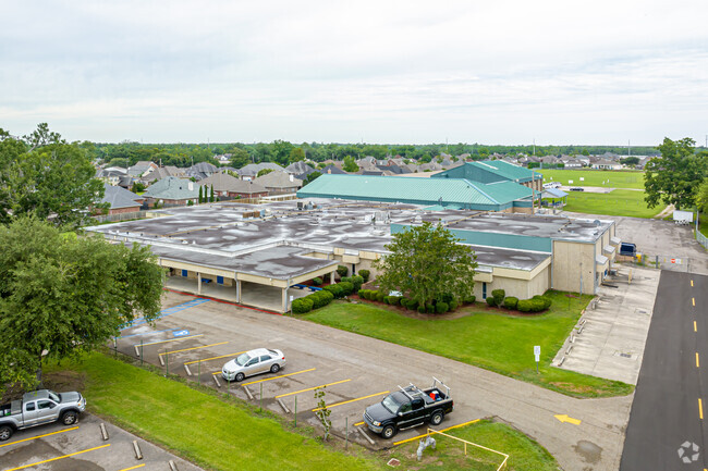 Albert Cammon Middle School is tucked in between neighborhoods in St. Rose.