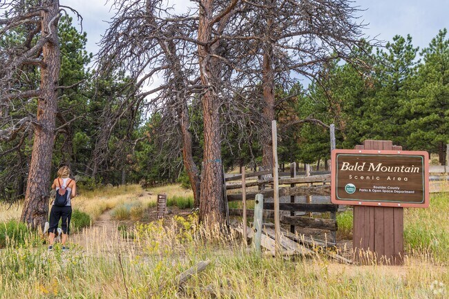Bald Mountain Scenic area along Sunshine Canyon Drive outside Crismam has lots of hiking trails.