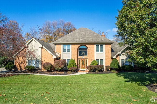 Two story modern homes are common in Clearcreek Township.