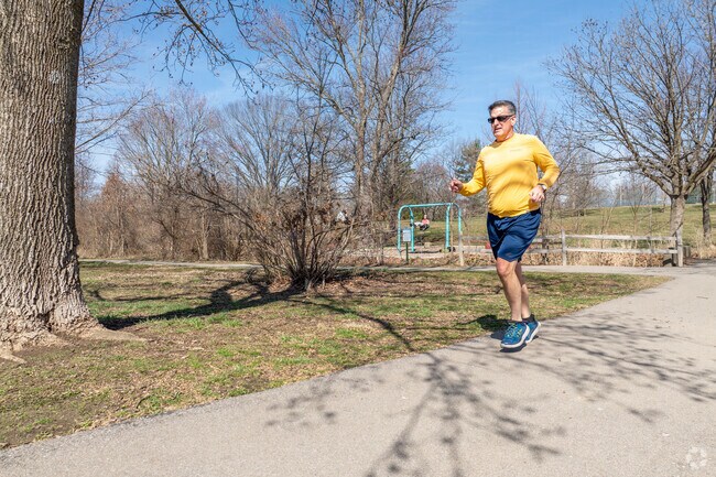 Bryan Park covers many acres and is a popular spot for SoMax residents to run.