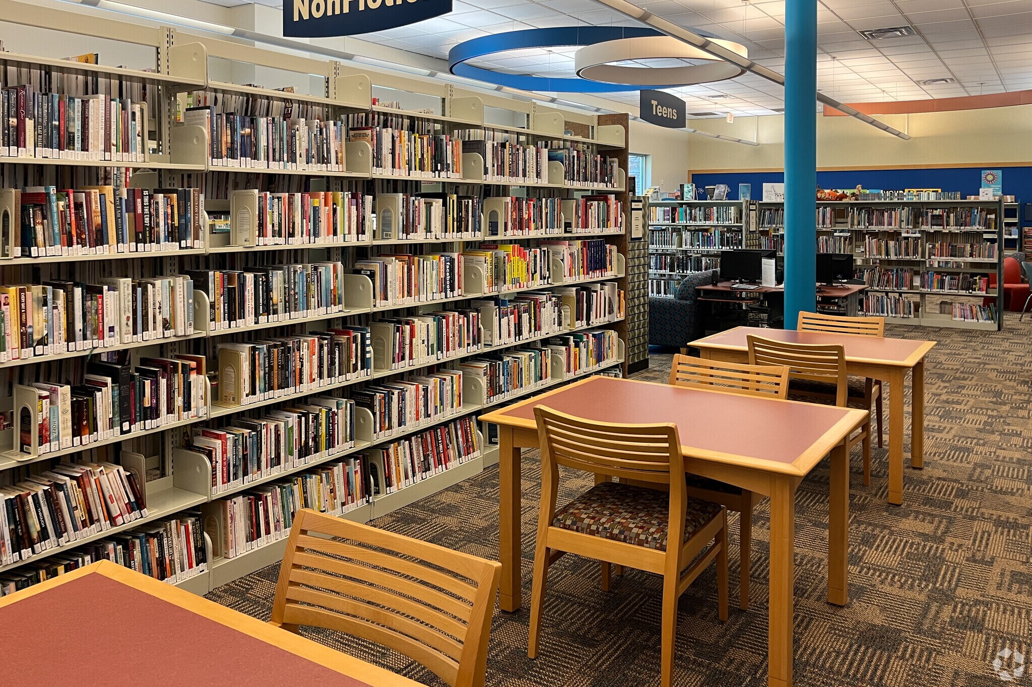 The DeSoto Parish library is a quiet place for study in Stonewall.