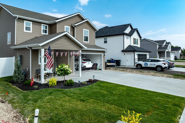 Bridger has newer, two story homes with landscaped yards.