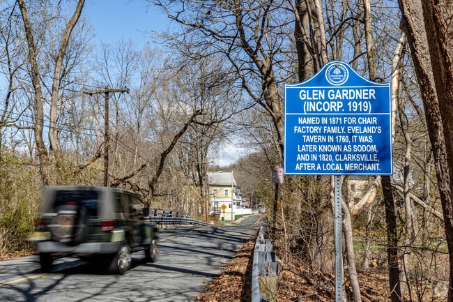 Glen Gardner’s welcome sign highlights its rich history and roots dating back to the 1700s.