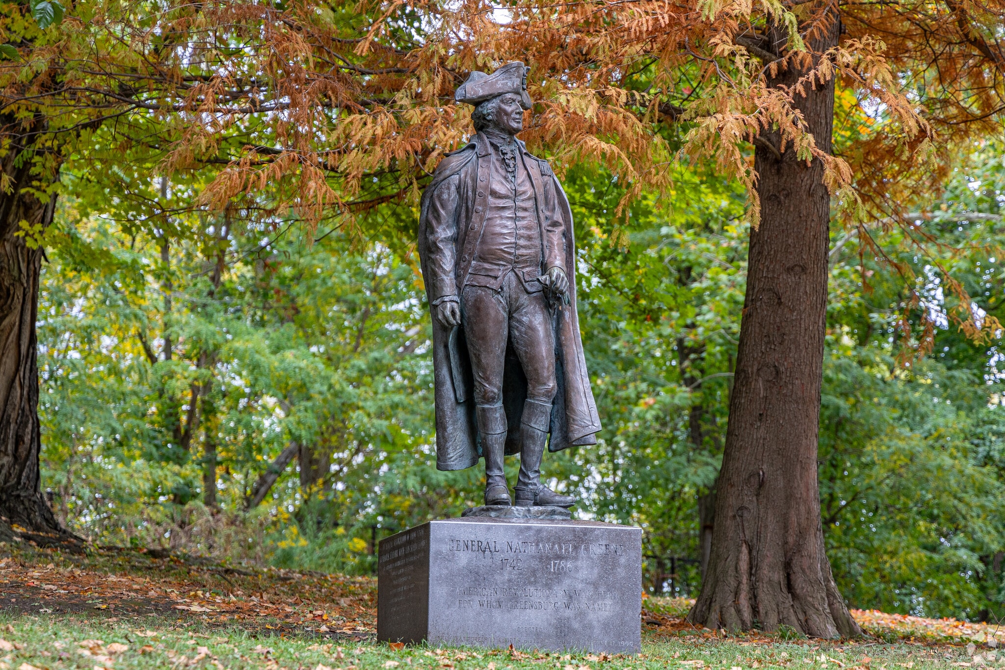 St. Clair Park has historical monuments and walking trails cutting through the property.