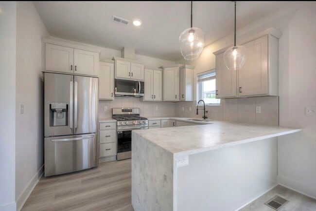 Brand-new smart stainless steel LG appliances and smart gas range,