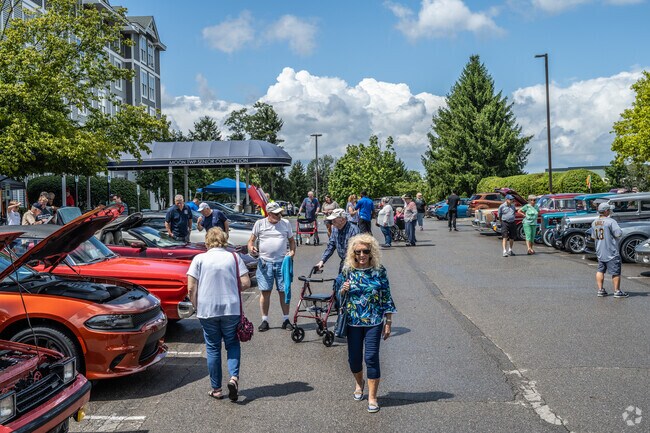 Crescent residents gathered to support the Car and Bike Show for All Veterans.