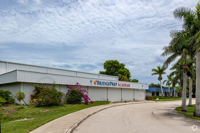 BridgePrep Academy of Collier in Naples has a circular drive in front of the entrance.
