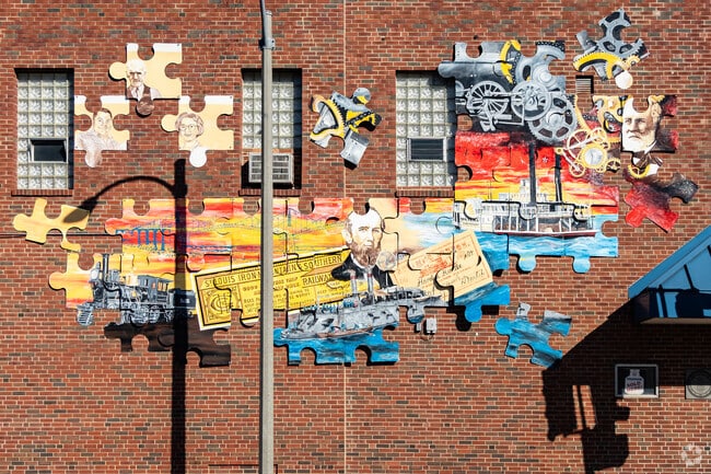 The history of Patch is celebrated through a mural.