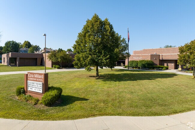 Ezra Millard Elementary, A‑rated, serves Linden Park families.