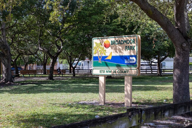Broadmoor Park is a small pocket park with green space in West Little River.
