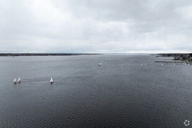 Club members sail their boats in Edgewood, Cranston.
