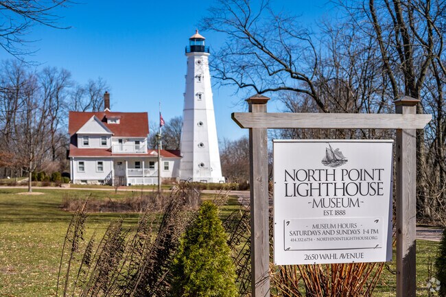 Take a tour at the Northpoint Lighthouse, a centerpiece of the Lake Park.