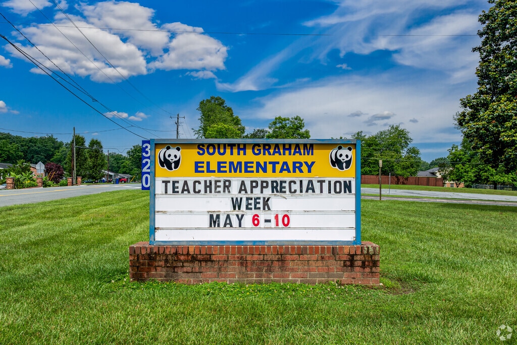 South Graham Elementary School serves almost 500 students in the Graham area.
