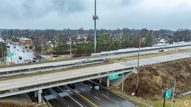 I-126 runs along the upper edge of College Hill offering convenient transportation