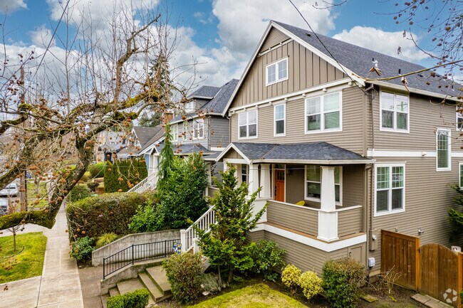 Comfortable bungalows in Laurelhurst, Oregon.