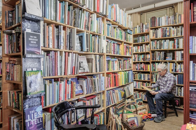 The tiny Chatham Bookseller in Madison, NJ store contains over 10,000 books!