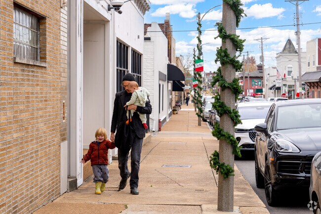 Families love to explore downtown in The Hill.