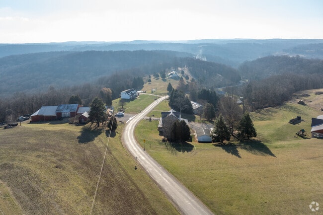 Follow the rolling hills of Burrell Township home.
