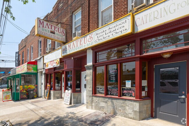 Mateus Restaurant & Bar near Bellerose Terrace serves Portuguese cuisine and seafood.
