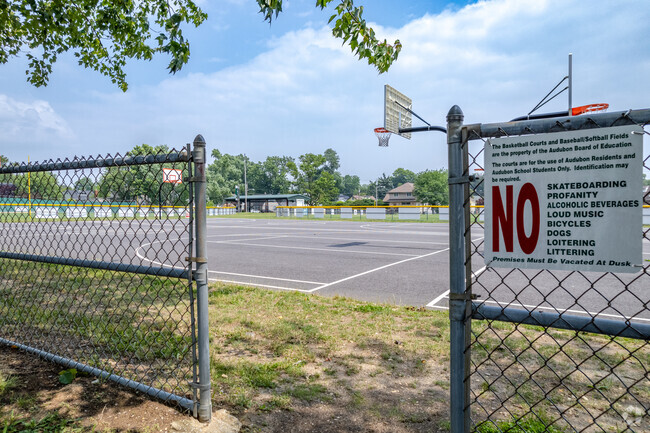 Stuednts from Audubon schools have access to the basketball courts and ball fields.