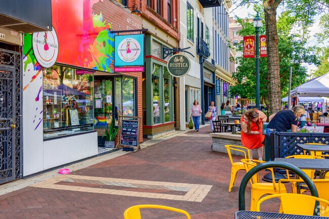 The Kalamazoo Mall is the retail heart of the city, with many stores and restaurants to enjoy.