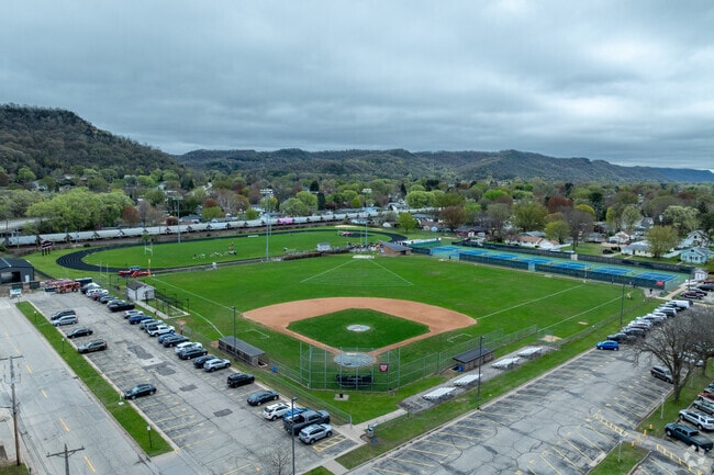 Central High School has multiple sports fields on campus.
