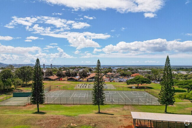 Enjoy the serene calm and blue skies at Waipio Neighborhood Park.