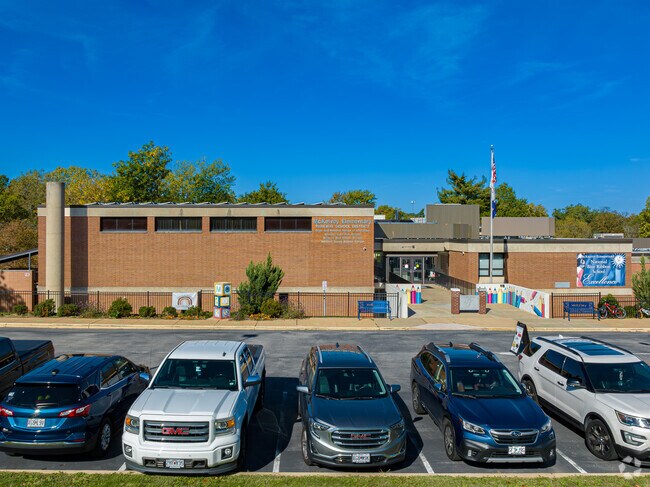 Colorful artwork greets students to McKelvey Elementary School in Maryland Heights.