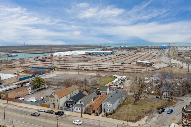 The Illinois International Port has regular boat and truck traffic in the East Side area.