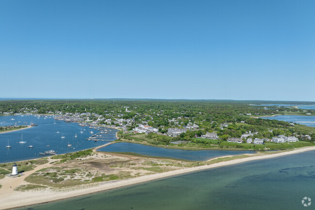 A sprawling harbor is a hallmark of the glamorous Martha’s Vineyard community of Edgartown.