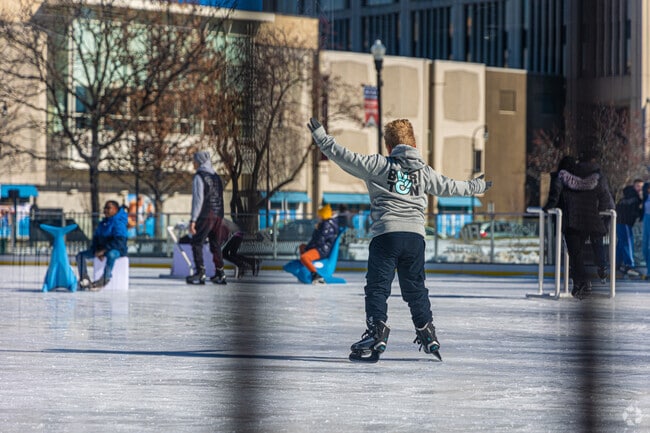 Locals of Worcester have a blast ice skating on weekends with family and friends.