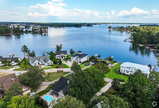 Lake front homes are abundant in Chapin, on Lake Murray.