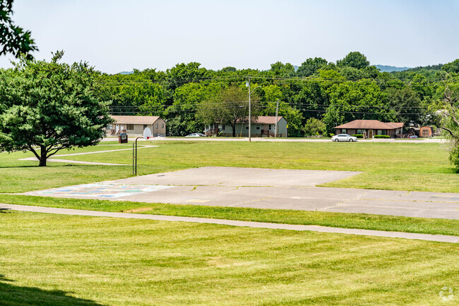 The basketball court of Liberty Elementary School.