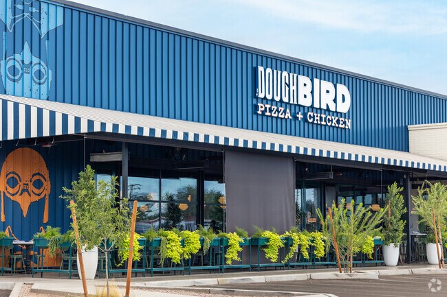 A popular locals favorite is Doughbird, a pizza restaurant.