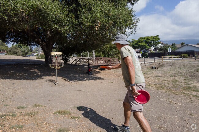 Frisbee golf is a great way to get outside at Evergreen park in El Encanto Heights.