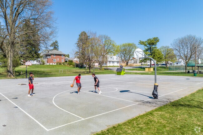 Basketball courts are available at playgrounds across Sinking Spring.