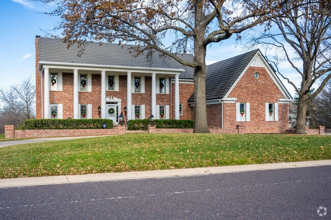 Colonial-revival homes are plentiful within the Nottingham Forest neighborhood.