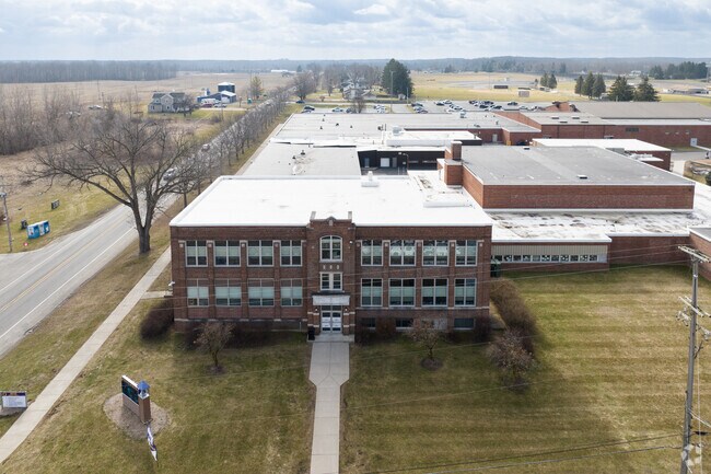 Onsted Middle School Front Aerial