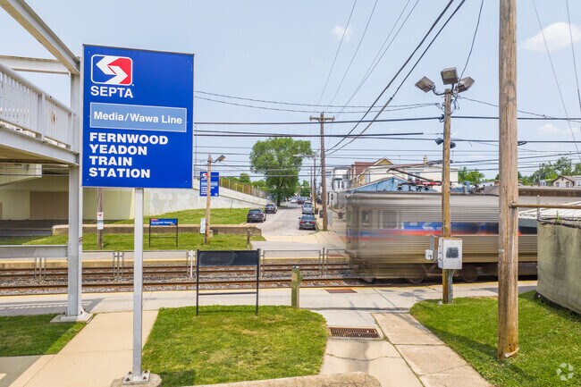 Yeadon residents use the conveniently located Fernwood Yeadon SEPTA Station to commute.