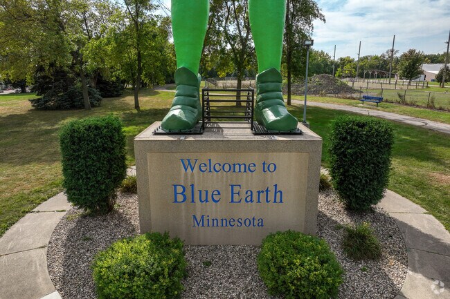 The 55-foot Jolly Green Giant stands tall at Green Giant Statue Park in Blue Earth.
