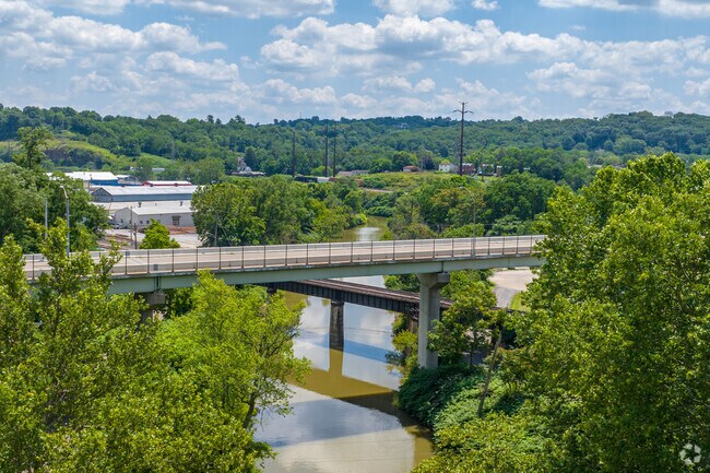 The Chartiers borders the neighborhood and the Wind Gap Bridge provides transportation over.