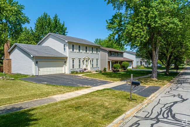 Colonial style homes are a popular architectural style in Brush Hill.