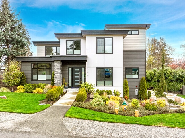 A very modern styled home.