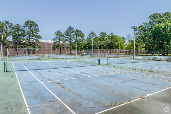 Work on your backswing at Walter K Singleton Park Tennis Courts in Parkway Village.