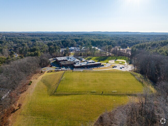 Windam Middle School has plenty of open green space.