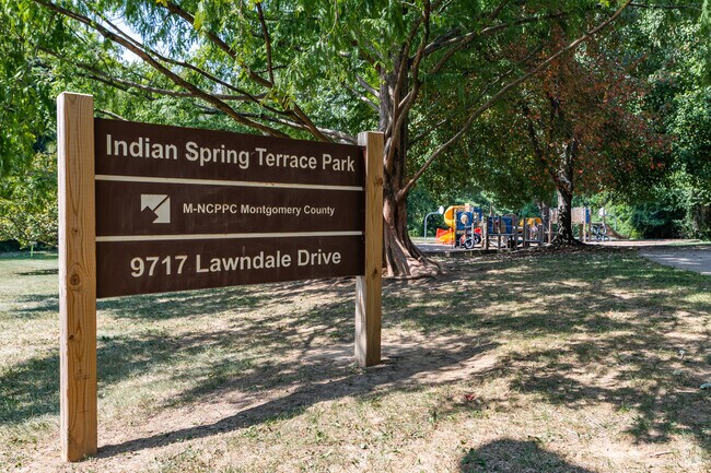 Indian Spring Terrace Park is the ideal place to tucker out the tikes.