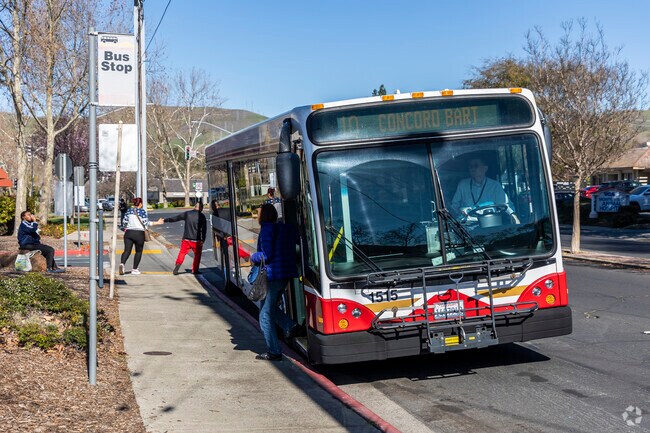 The County Connection Bus connects The Highlands to the rest of the Bay Area.