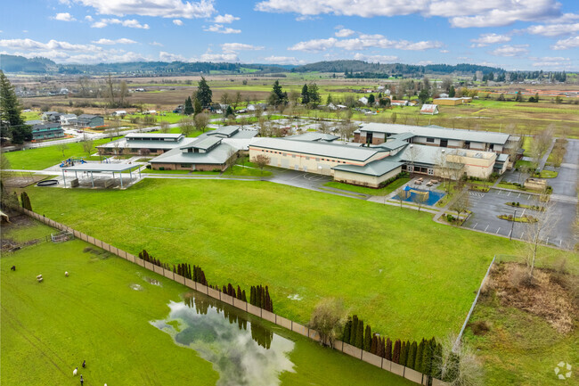Prairie Mountain School serves grades K-8 in the Bethel neighborhood of Eugene.