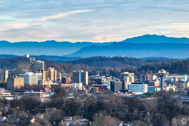 Downtown Knoxville is just a short drive away from Alice Bell.